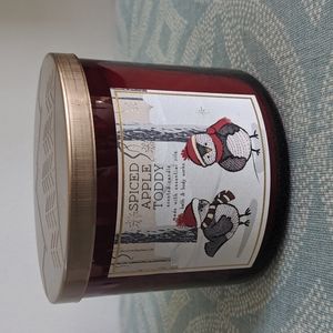Bath and body works Spiced Apple Toddy 3 wick Candle